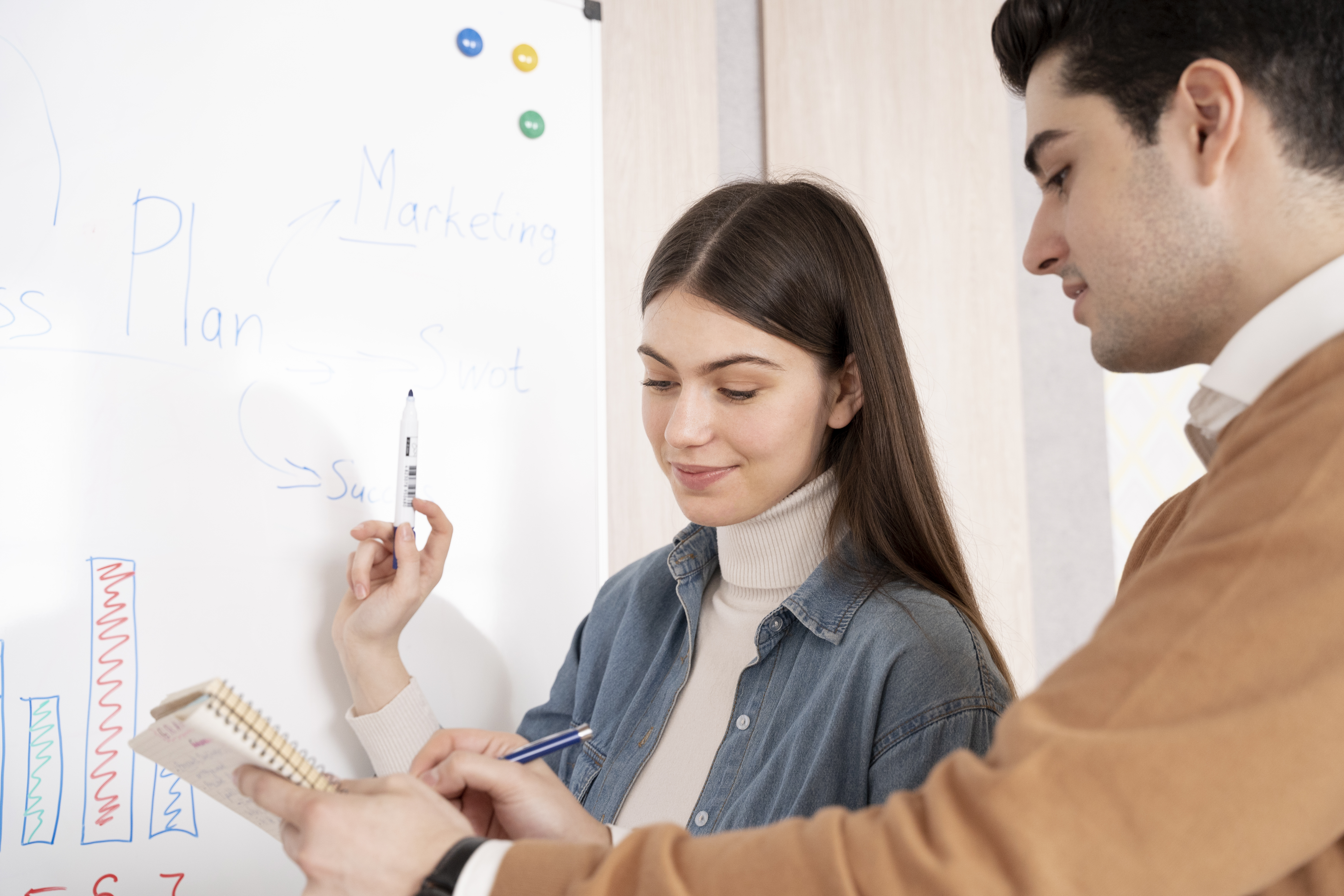 Professional training session with engaged students